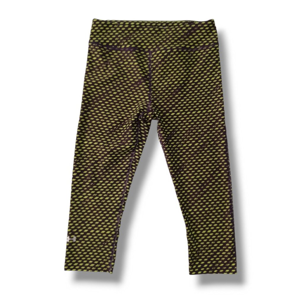 Under Armour Heat Gear Women's Leggings Cropped Capri Pants Printed Size M